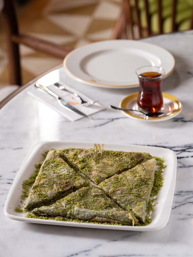 Duble Fıstıklı Yaprak Katmer